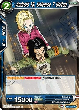Image for Android 18, Universe 7 United (Draft Box 04 - Dragon Brawl) (DB1-029) - Dragon Ball Super: Masters