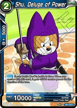 Image for Shu, Deluge of Power (Draft Box 04 - Dragon Brawl) (DB1-036) - Dragon Ball Super: Masters