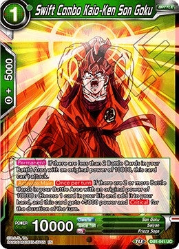 Image for Swift Combo Kaio-Ken Son Goku (Draft Box 04 - Dragon Brawl) (DB1-041) - Dragon Ball Super: Masters