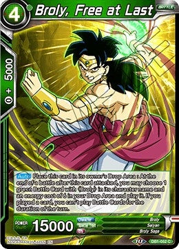 Image for Broly, Free at Last (Draft Box 04 - Dragon Brawl) (DB1-052) - Dragon Ball Super: Masters