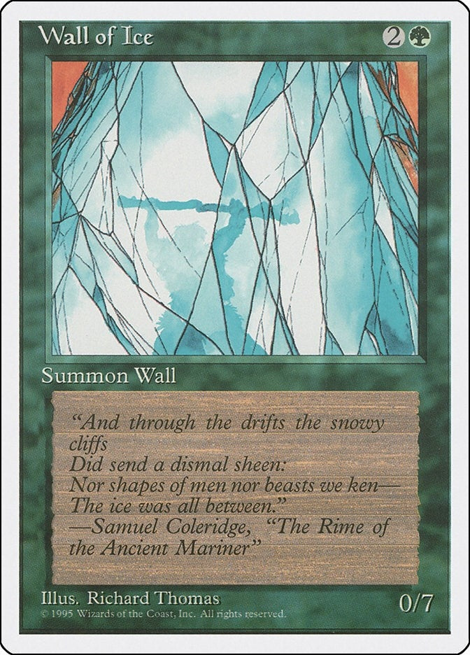 Image for Wall of Ice (Fourth Edition) - Magic: The Gathering