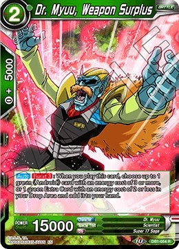 Image for Dr. Myuu, Weapon Surplus (Draft Box 04 - Dragon Brawl) (DB1-054) - Dragon Ball Super: Masters