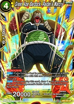 Image for Great Ape Bardock, Raider's Warcry (Draft Box 04 - Dragon Brawl) (DB1-061) - Dragon Ball Super: Masters