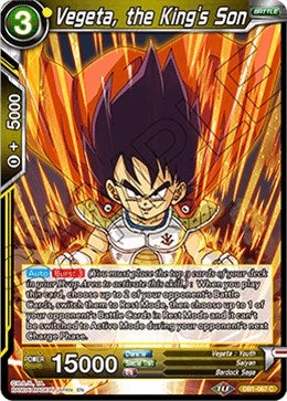 Image for Vegeta, the King's Son (Draft Box 04 - Dragon Brawl) (DB1-067) - Dragon Ball Super: Masters