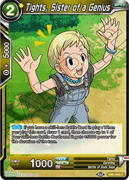 Image for Tights, Sister of a Genius (Draft Box 04 - Dragon Brawl) (DB1-068) - Dragon Ball Super: Masters