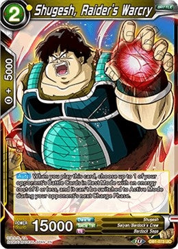 Image for Shugesh, Raider's Warcry (Draft Box 04 - Dragon Brawl) (DB1-073) - Dragon Ball Super: Masters