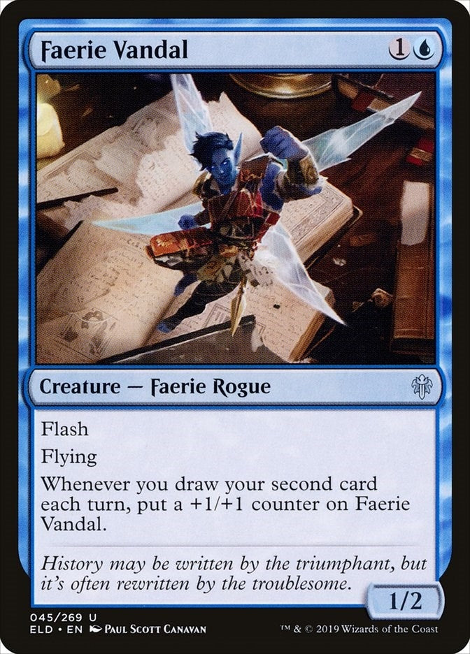 Image for Faerie Vandal (Throne of Eldraine) (45) - Magic: The Gathering