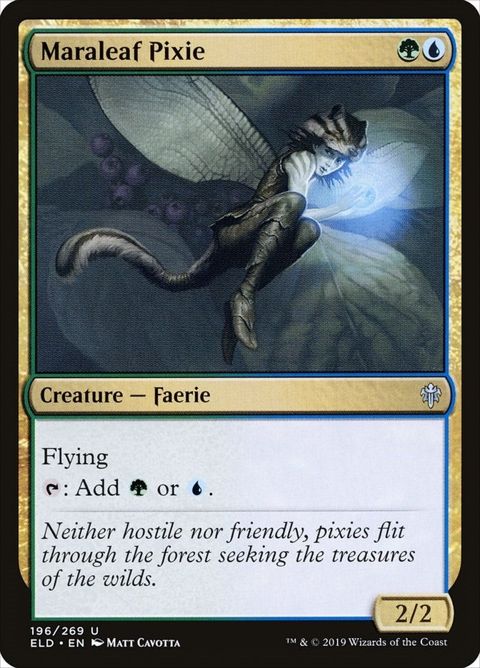 Image for Maraleaf Pixie (Throne of Eldraine) (196) - Magic: The Gathering