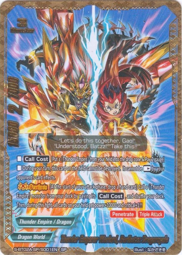 Image for Thunder Emperor Warlord, Barlbatzz Dragoroyale (SP) (Blazing Overclash) (S-BT02A-SP/S001EN) - Future Card BuddyFight