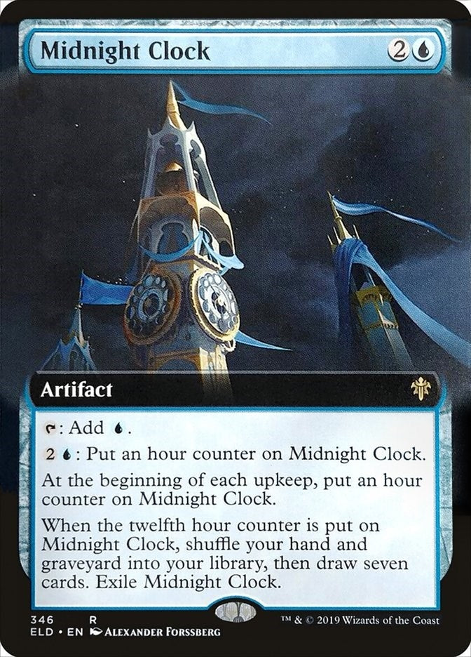 Image for Midnight Clock (Extended Art) (Throne of Eldraine) (346) - Magic: The Gathering
