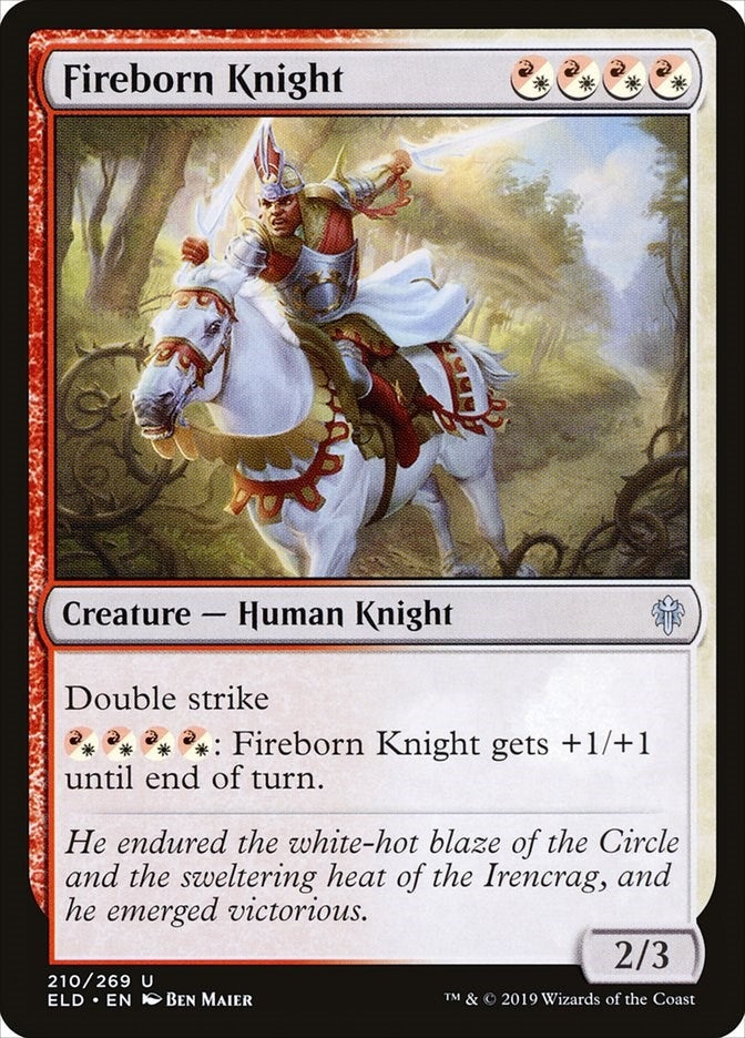 Image for Fireborn Knight (Throne of Eldraine) (210) - Magic: The Gathering