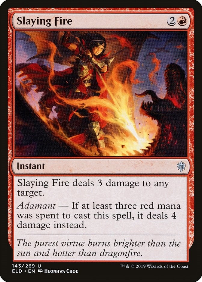 Image for Slaying Fire (Throne of Eldraine) (143) - Magic: The Gathering