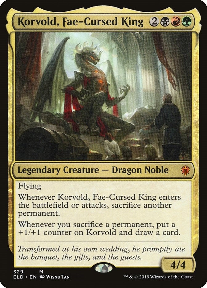 Image for Korvold, Fae-Cursed King (Throne of Eldraine) (329) - Magic: The Gathering