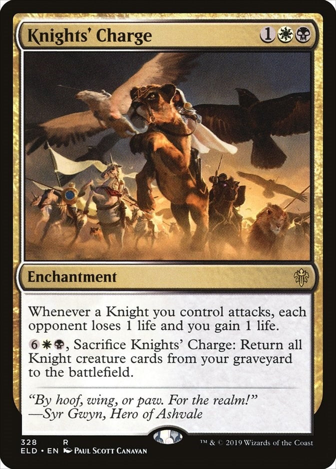 Image for Knights' Charge (Throne of Eldraine) (328) - Magic: The Gathering