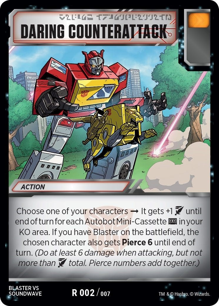 Image for Daring Counterattack (Blaster VS Soundwave Box Set) (002) - Transformers TCG