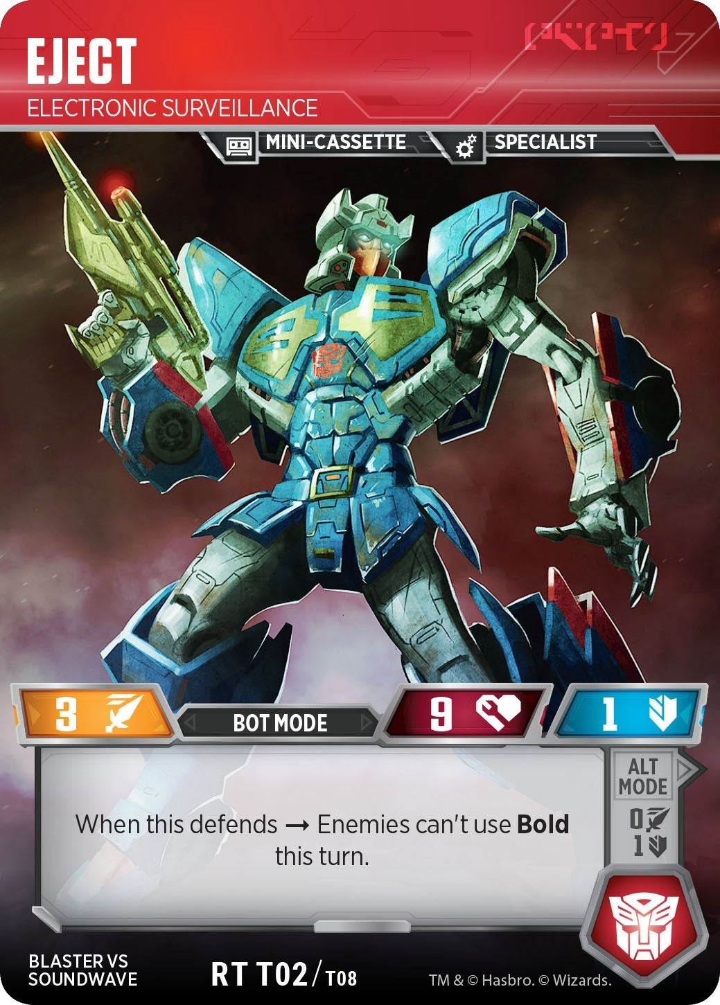 Image for Eject - Electronic Surveillance (Blaster VS Soundwave Box Set) (T02/T08) - Transformers TCG