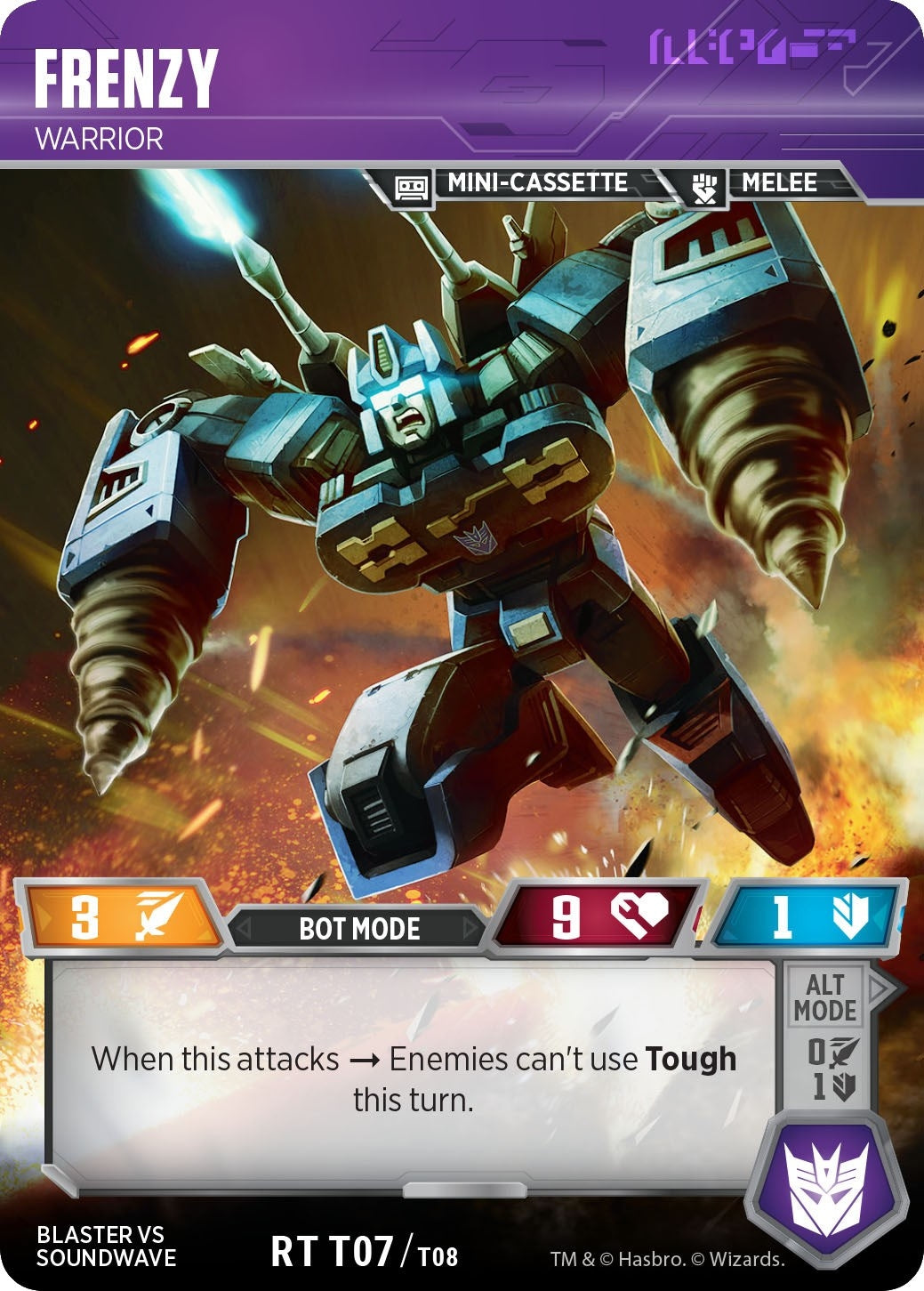 Image for Frenzy - Warrior (Blaster VS Soundwave Box Set) (T07/T08) - Transformers TCG