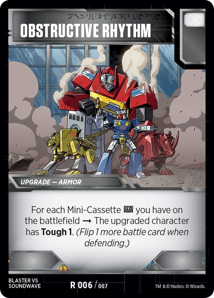 Image for Obstructive Rhythm (Blaster VS Soundwave Box Set) (006) - Transformers TCG