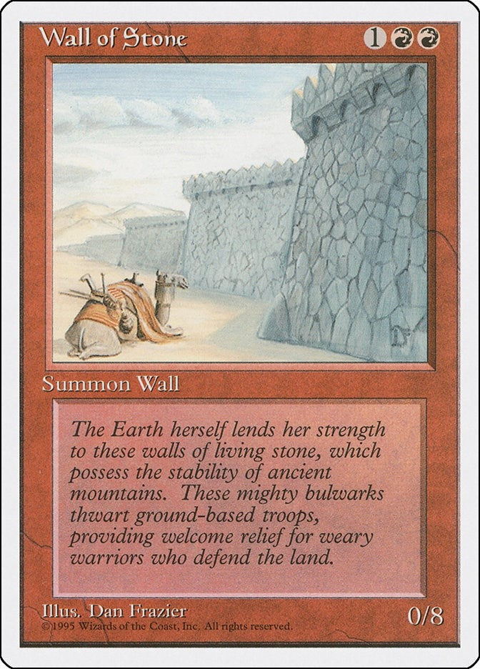 Image for Wall of Stone (Fourth Edition) - Magic: The Gathering