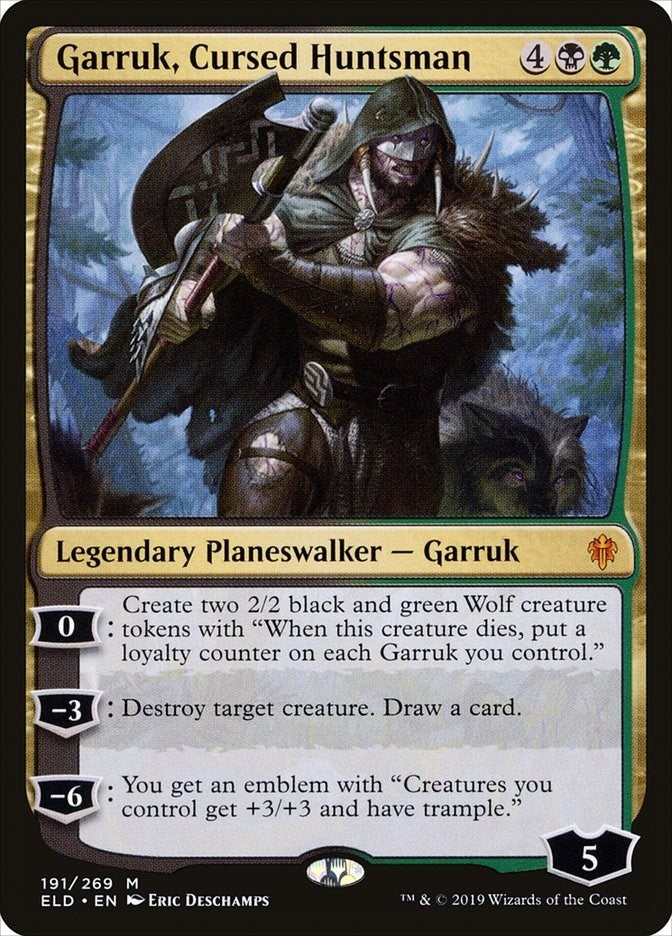 Image for Garruk, Cursed Huntsman (Throne of Eldraine) (191) - Magic: The Gathering