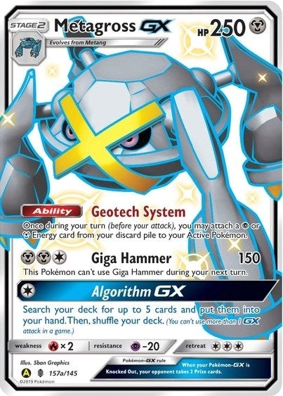 Image for Metagross GX - 157a/145 (Alternate Art Promos) (157a/145) - Pokemon