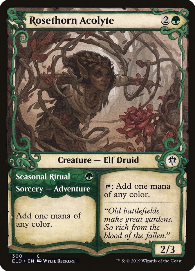Image for Rosethorn Acolyte (Showcase) (Throne of Eldraine) (300) - Magic: The Gathering