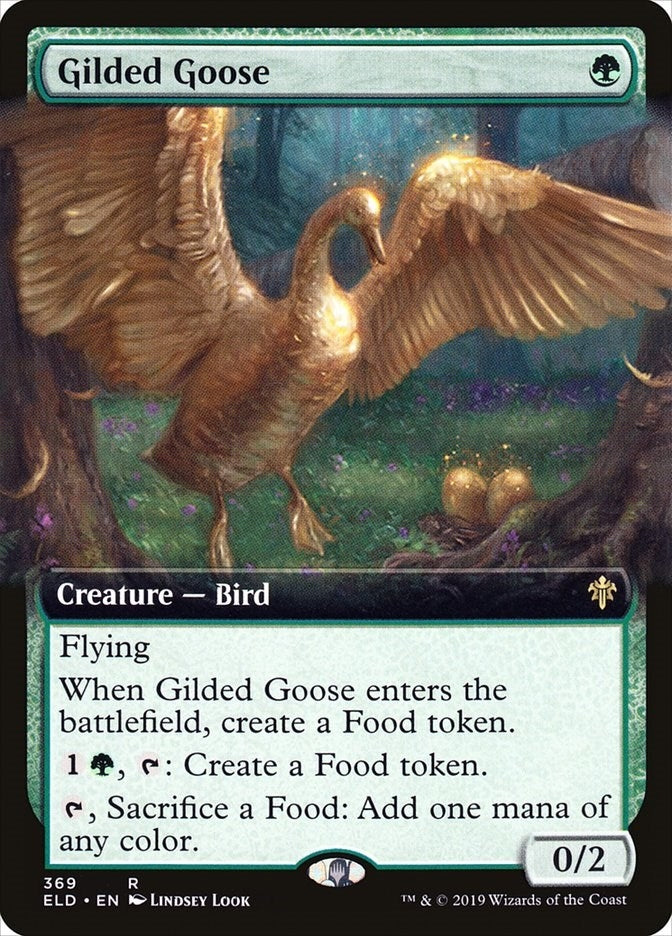 Image for Gilded Goose (Extended Art) (Throne of Eldraine) (369) - Magic: The Gathering