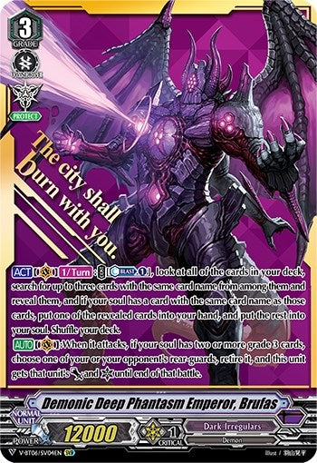 Image for Demonic Deep Phantasm Emperor, Brufas (SVR) (V-BT06: Phantasmal Steed Restoration) (V-BT06/SV04EN) - Cardfight Vanguard