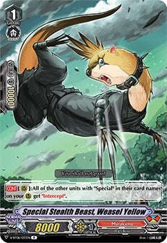 Image for Special Stealth Beast, Weasel Yellow (V-BT06: Phantasmal Steed Restoration) (V-BT06/033EN) - Cardfight Vanguard