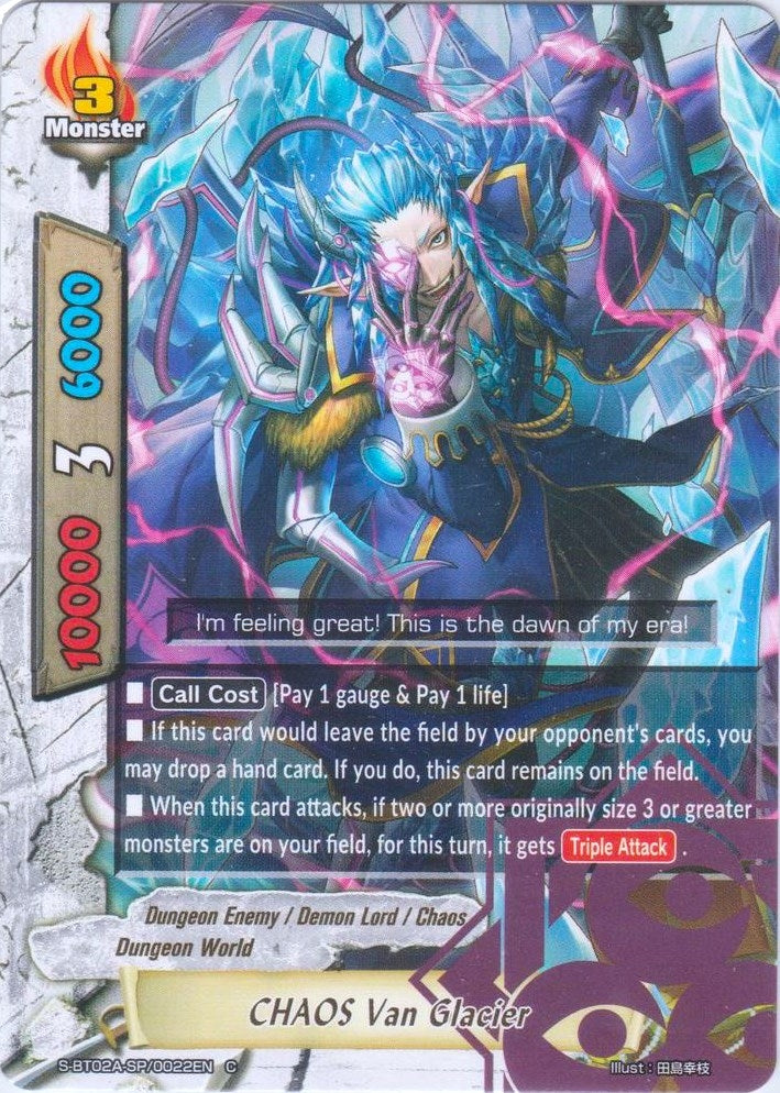 Image for CHAOS Van Glacier (Blazing Overclash) (S-BT02A-SP/0022EN) - Future Card BuddyFight