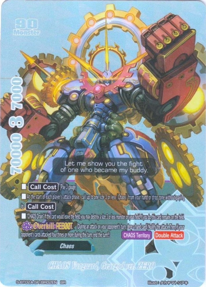 Image for CHAOS Vanguard, Geargod ver. ZERO (BR) (Blazing Overclash) (S-BT02A-SP/BR02EN) - Future Card BuddyFight