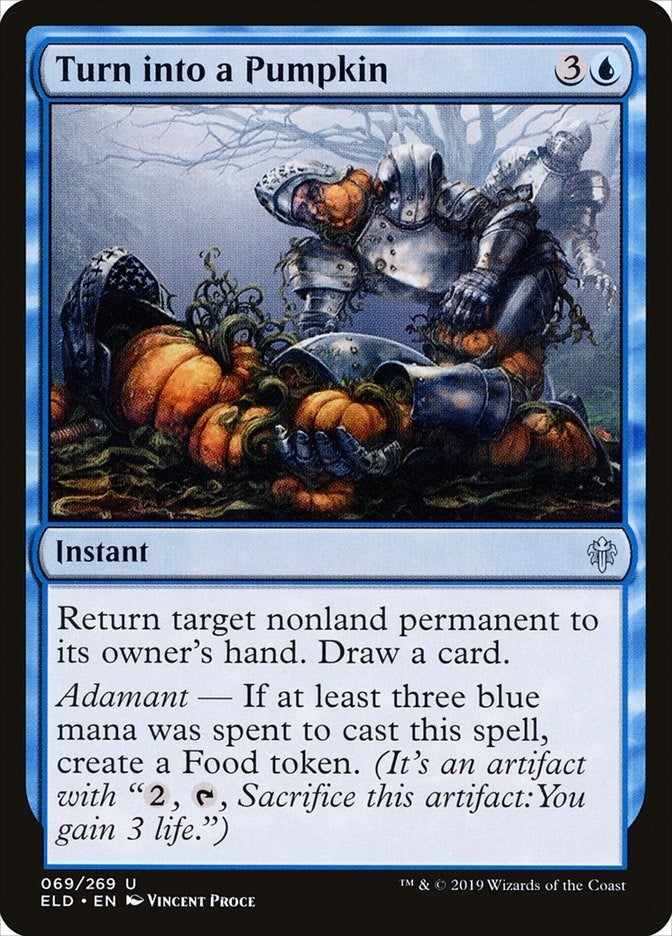 Image for Turn into a Pumpkin (Throne of Eldraine) (69) - Magic: The Gathering