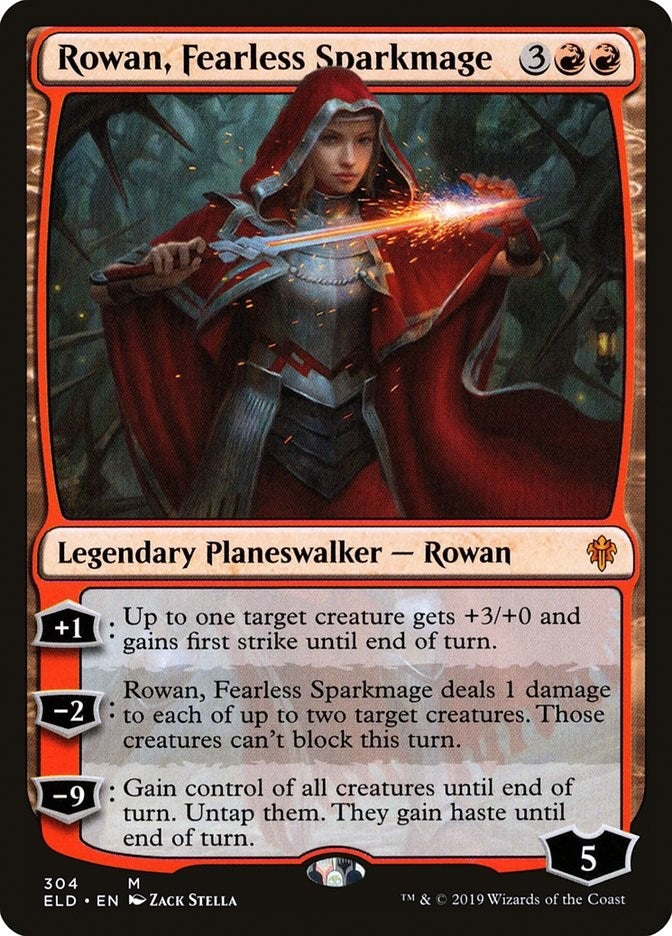 Image for Rowan, Fearless Sparkmage (Throne of Eldraine) (304) - Magic: The Gathering