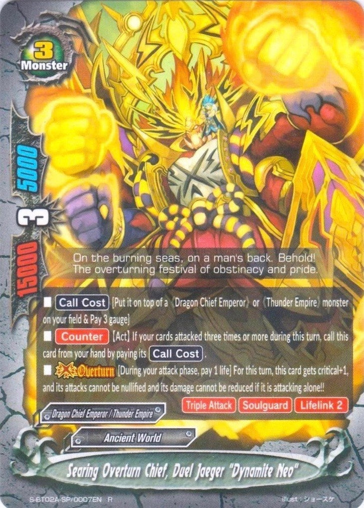 Image for Searing Overturn Chief, Duel Jaeger "Dynamite Neo" (Blazing Overclash) (S-BT02A-SP/0007EN) - Future Card BuddyFight