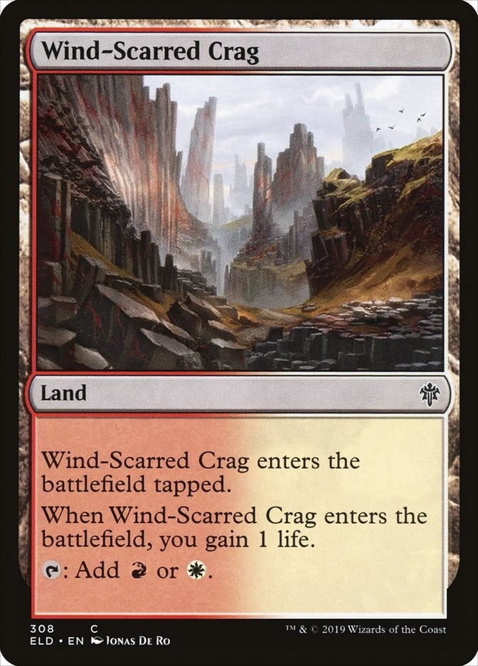 Image for Wind-Scarred Crag (Throne of Eldraine) (308) - Magic: The Gathering