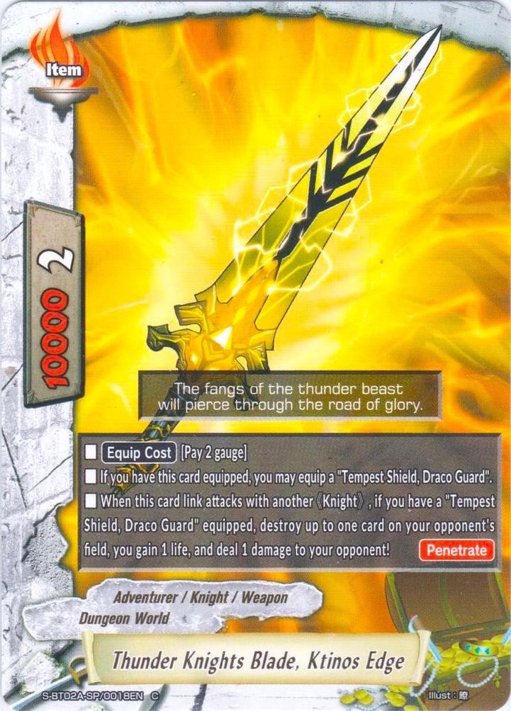 Image for Thunder Knights Blade, Ktinos Edge (Blazing Overclash) (S-BT02A-SP/0018EN) - Future Card BuddyFight