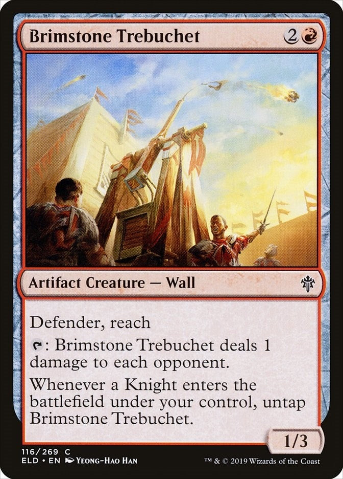Image for Brimstone Trebuchet (Throne of Eldraine) (116) - Magic: The Gathering