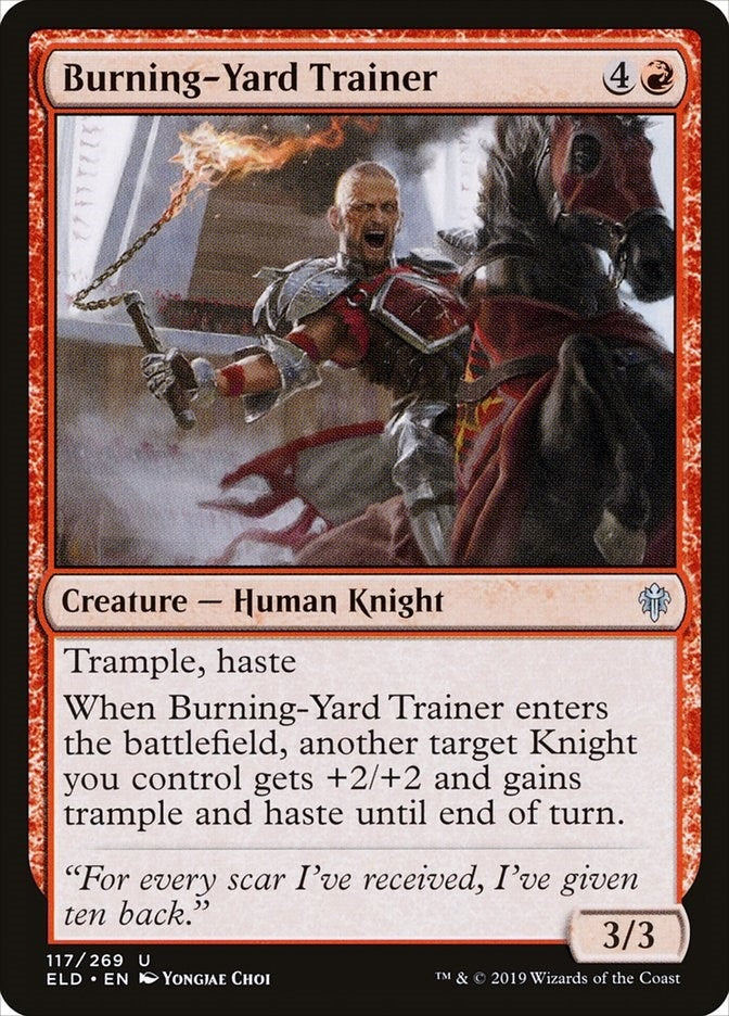 Image for Burning-Yard Trainer (Throne of Eldraine) (117) - Magic: The Gathering