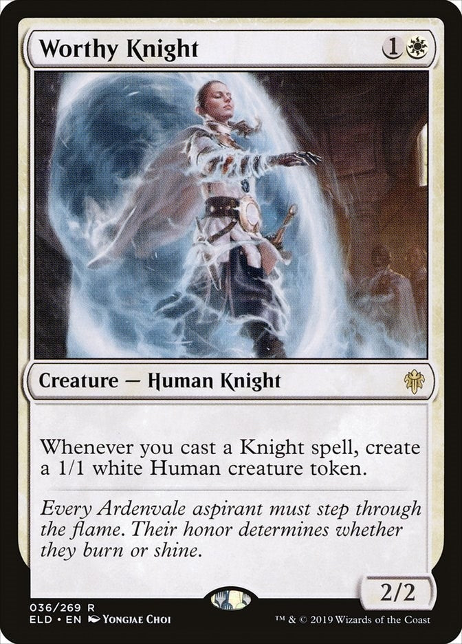 Image for Worthy Knight (Throne of Eldraine) (36) - Magic: The Gathering
