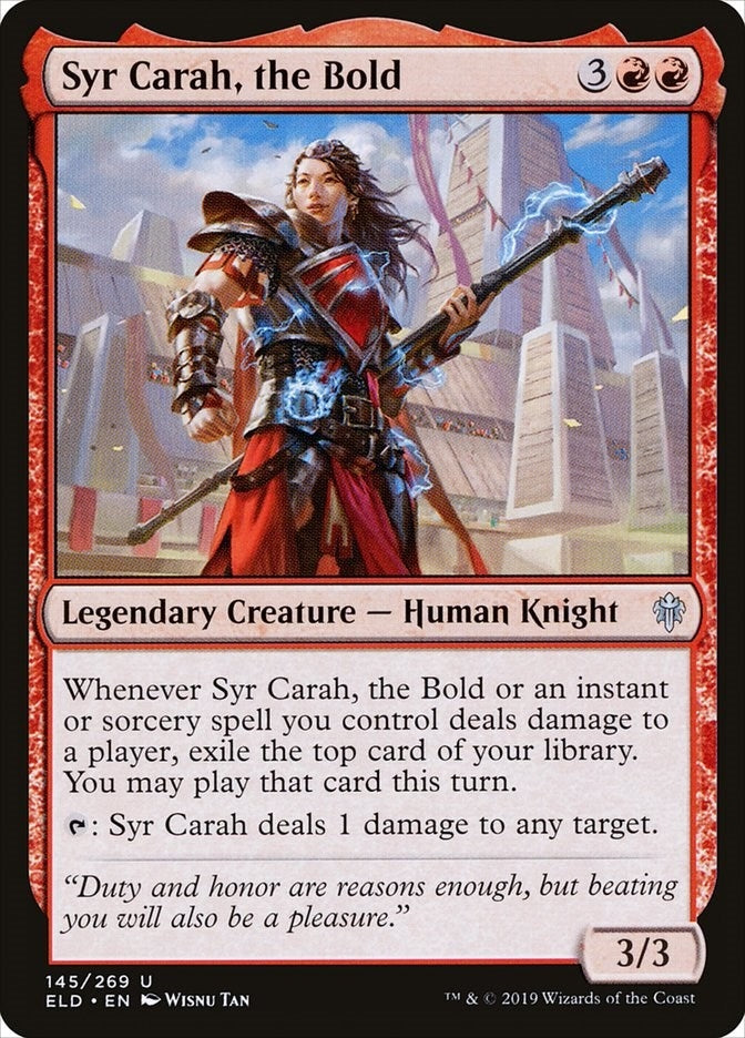 Image for Syr Carah, the Bold (Throne of Eldraine) (145) - Magic: The Gathering