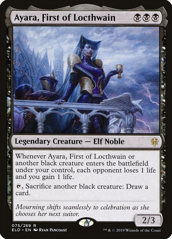 Image for Ayara, First of Locthwain (Throne of Eldraine) (75) - Magic: The Gathering