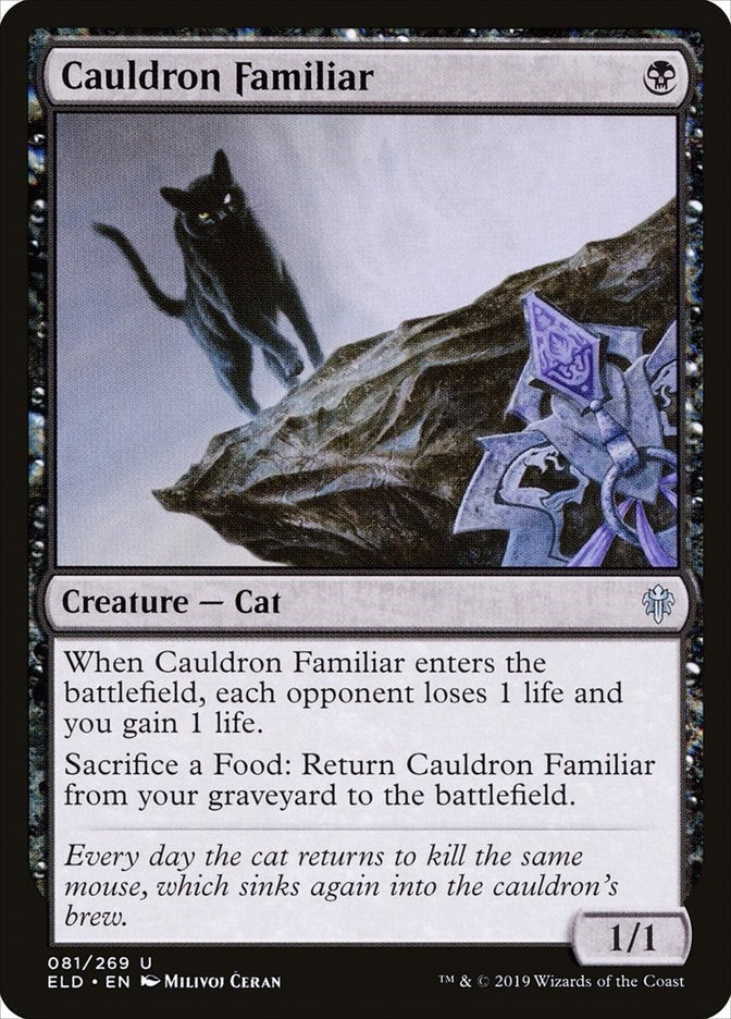Image for Cauldron Familiar (Throne of Eldraine) (81) - Magic: The Gathering