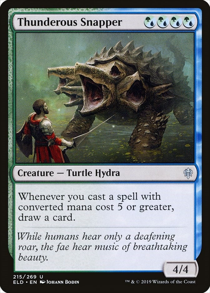 Image for Thunderous Snapper (Throne of Eldraine) (215) - Magic: The Gathering