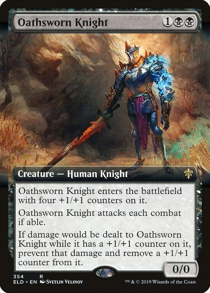 Image for Oathsworn Knight (Extended Art) (Throne of Eldraine) (354) - Magic: The Gathering