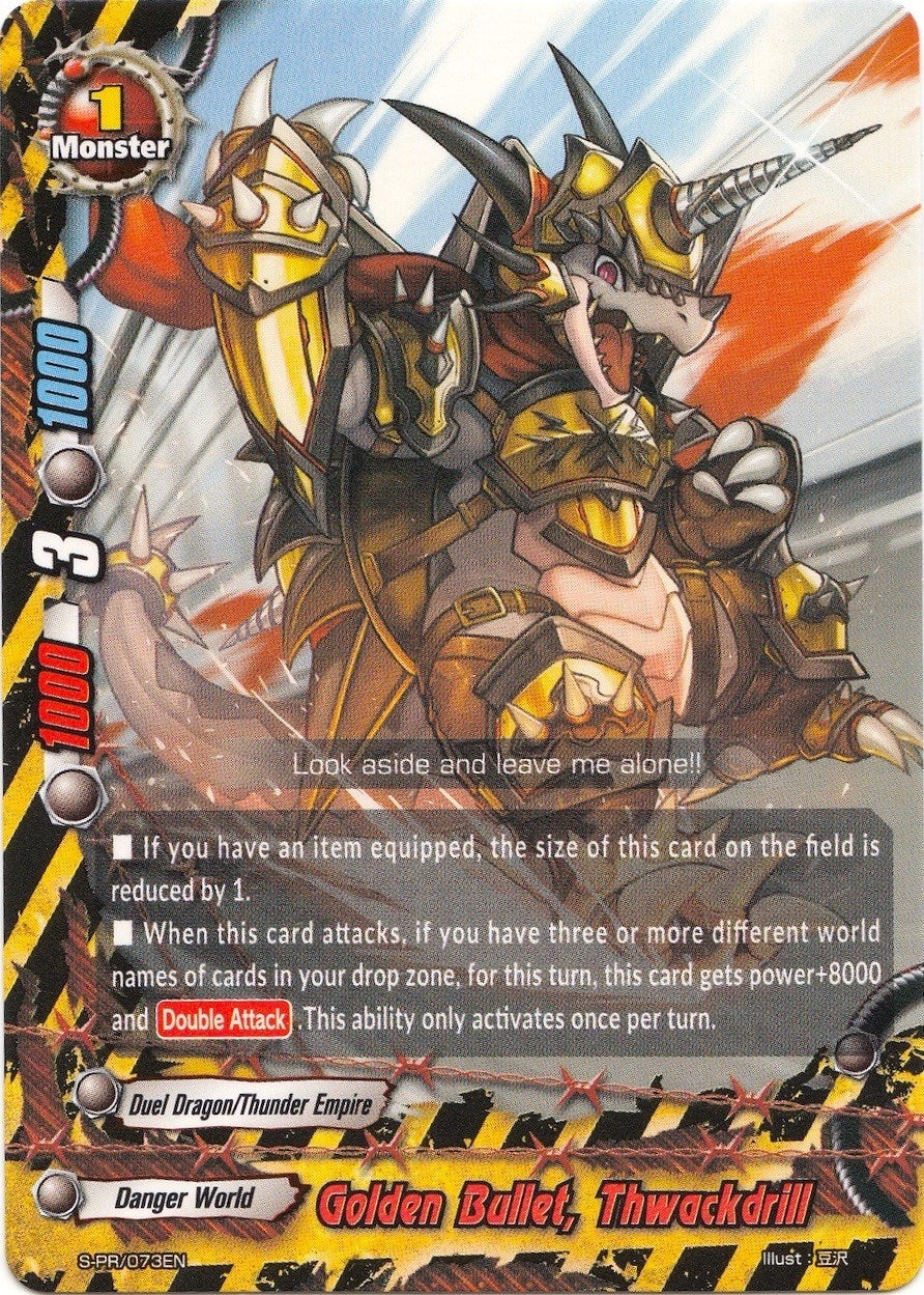 Image for Golden Bullet, Thwackdrill (S-Promo Cards) (S-PR/073EN) - Future Card BuddyFight
