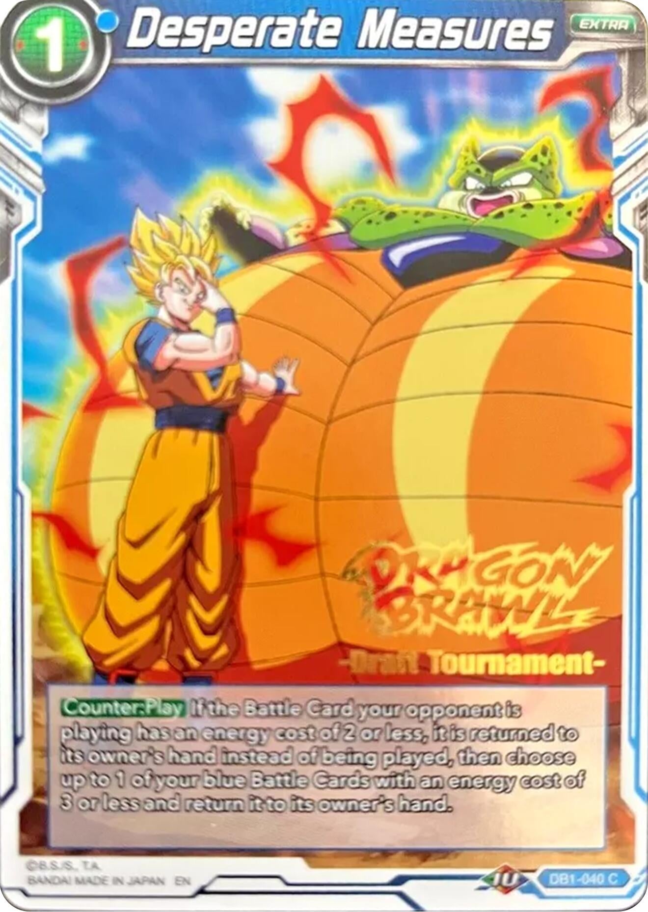 Image for Desperate Measures (Dragon Brawl Draft Tournament Gold Stamped) (Promotion Cards) (DB1-040) - Dragon Ball Super: Masters