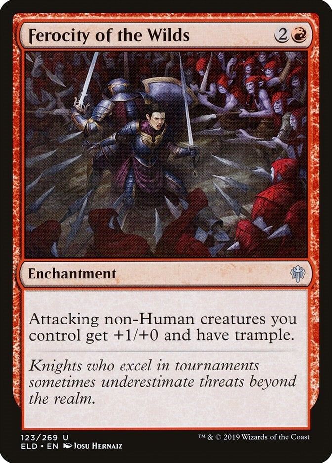 Image for Ferocity of the Wilds (Throne of Eldraine) (123) - Magic: The Gathering