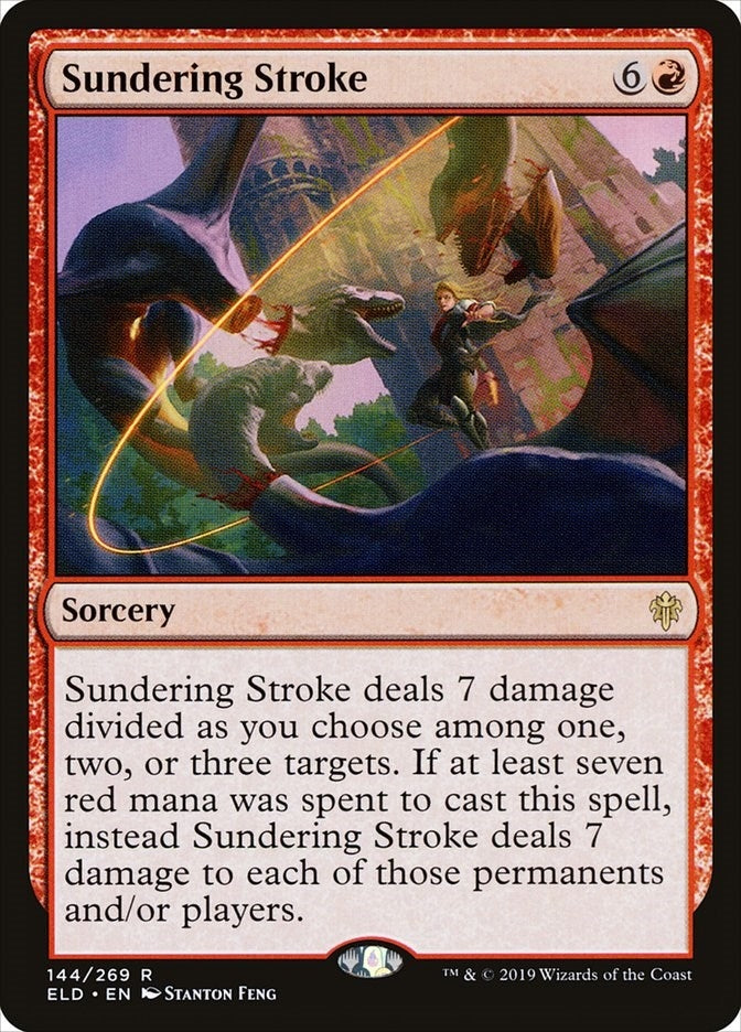 Image for Sundering Stroke (Throne of Eldraine) (144) - Magic: The Gathering