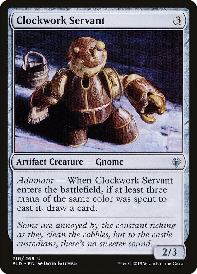 Image for Clockwork Servant (Throne of Eldraine) (216) - Magic: The Gathering