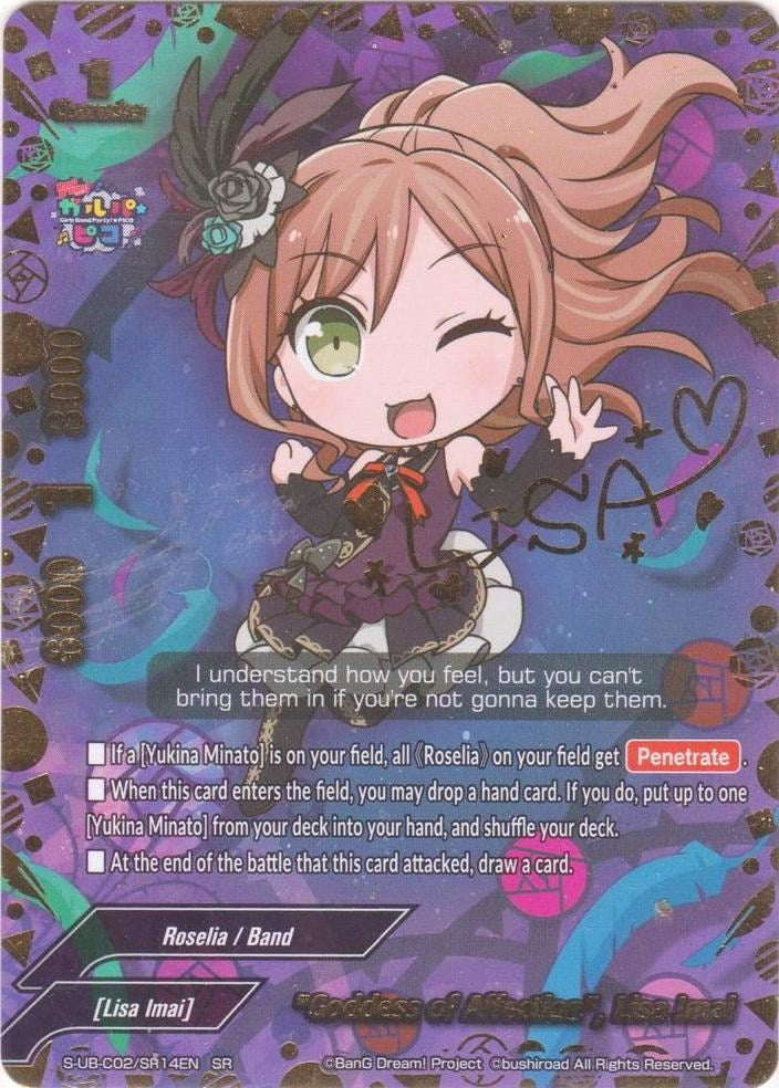 Image for "Goddess of Affection", Lisa Imai (SR) (BanG Dream! Girls Band Party! PICO) (S-UB-C02/SR14EN) - Future Card BuddyFight